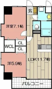 アドヴァンスコート中井【11階】の間取り