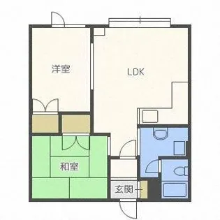 ファミールハナカワ【102号室】の間取り