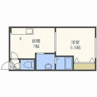 シティハイム花南【102号室】の間取り