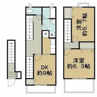 クレスト羽黒【201号室】の間取り