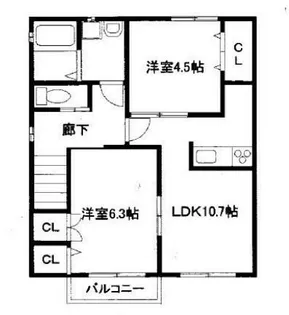 レグジー【2階】の間取り
