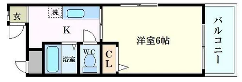 カサグランデモモ【4階】の間取り