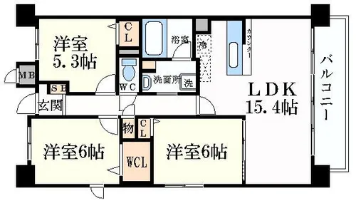 ブラン ジュール【2階】の間取り