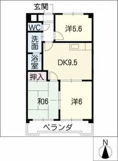 メルベーユ【4階】の間取り