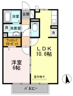 プレベール A棟【1階】の間取り