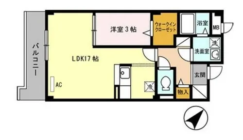 ヴァン エステート 北在家【3階】の間取り