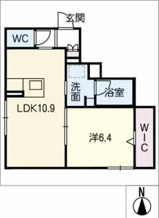 シャーメゾン桜が丘【1階】の間取り