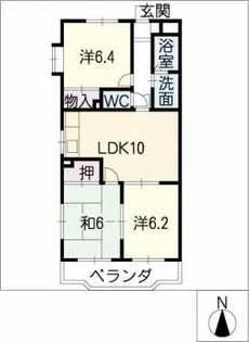 ファミールモリ【4階】の間取り