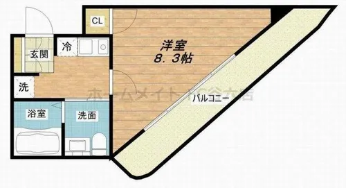 セイワパレス堂島シティ【4階】の間取り