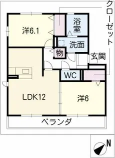 オハナ【1階】の間取り