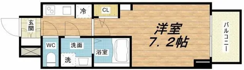 1Kの間取り画像