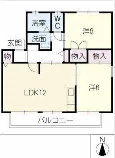 ルーブルハイツ A【2階】の間取り