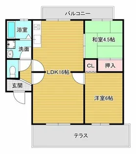 パークアベニュー弐番館【1階】の間取り