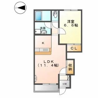 スカイコーポKT【1階】の間取り