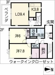 ベレオY.G.M【3階】の間取り