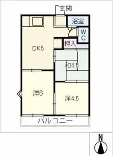 ハイメゾン宮路【2階】の間取り