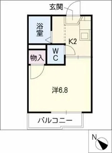 メイプルハウスB棟【1階】の間取り
