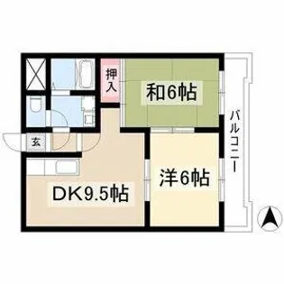 カサ松下【5階】の間取り