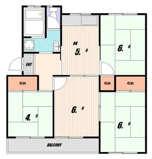 高倉台団地【1階】の間取り
