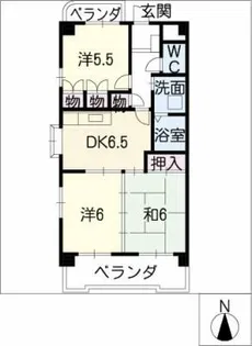 ラ・メゾン・ファミーユ【4階】の間取り