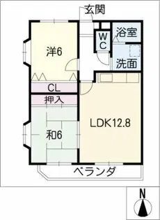 サンブルーム【2階】の間取り