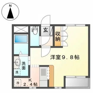 ディ・モア【2階】の間取り