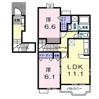 フォレストパーク・壱番館【201号室】の間取り