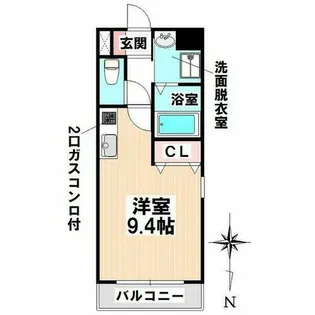 クレスト神前【5階】の間取り