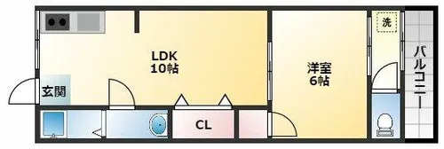 マンション葵【1階】の間取り