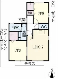 キャッスル コート【1階】の間取り