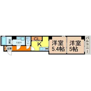 B’s117North(ビーズ117ノース)【8階】の間取り