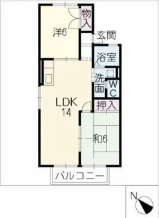 セジュール丹羽【2階】の間取り