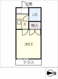 コーポ朝日【1階】の間取り