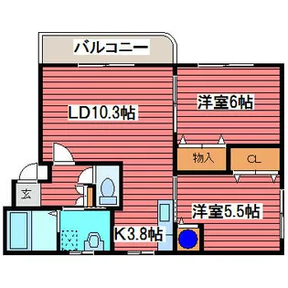 アトレ福住【4階】の間取り
