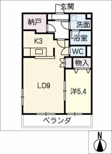 モッレロクス有松【1階】の間取り