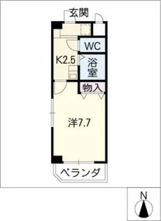 ヴィラージュ栄【2階】の間取り