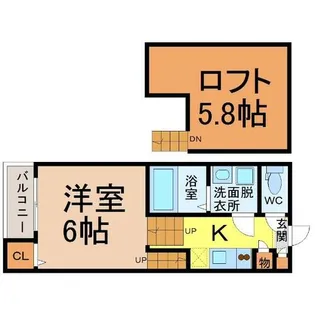 OMレジデンス本陣鳥居通【1階】の間取り