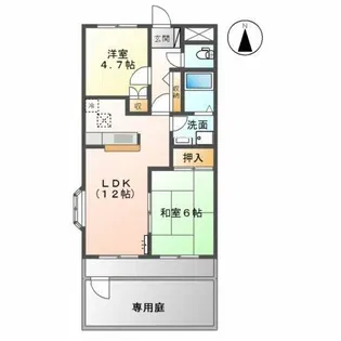 ウイング21【1階】の間取り