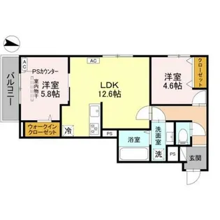 TORISIA殿城【3階】の間取り