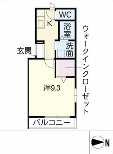 リゾ上石川【2階】の間取り