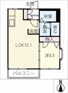 タウニー瀬戸川A棟【2階】の間取り
