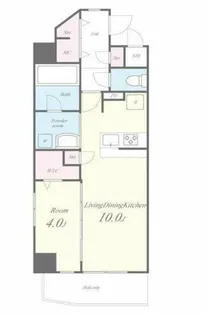 大阪府大阪市北区中津1丁目【マンション】の間取り