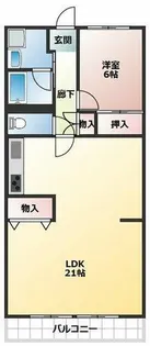 シャトー八戸の里【10階】の間取り