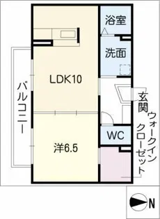 グリーンヒル稲熊A棟【2階】の間取り