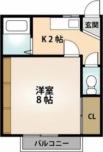レ・シャンブル【202号室】の間取り