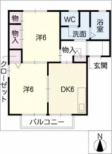 ソレイユD・E・F棟【2階】の間取り