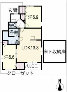 ラ・パンセ 山王【1階】の間取り