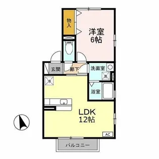 メルシー寿・幸 A【2階】の間取り