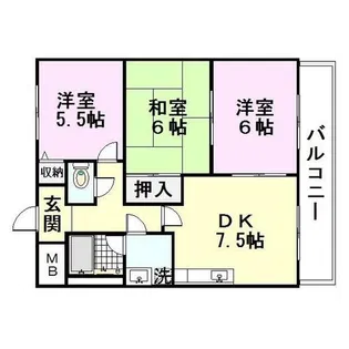 鴻池クレスト【3階】の間取り