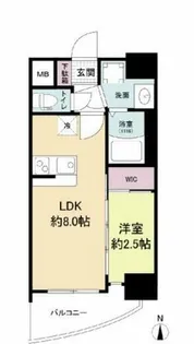 セレニテ天六ミラク【10階】の間取り